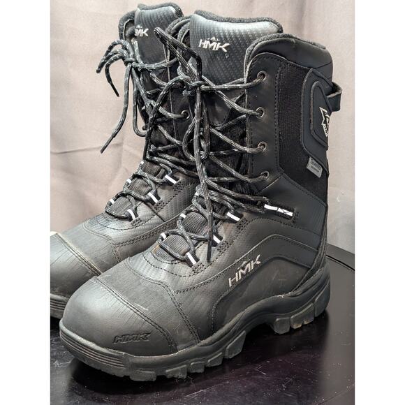 HMK Snowmobile Boots Mens 8 Black HM908V 11-51008 Lace Up Waterproof Snow main image 5
